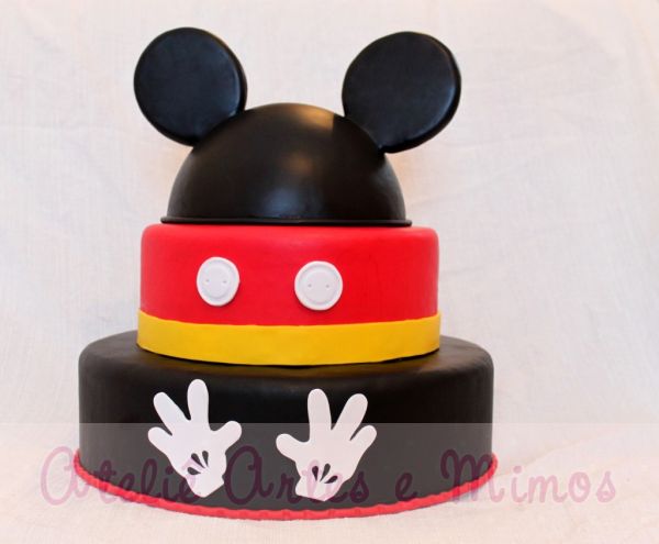 Bolo Cenográfico Mickey com Topo ( Orelha)